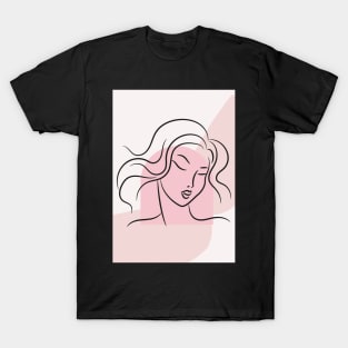 Feminine Abstract Poster Pastel Wall Paper T-Shirt